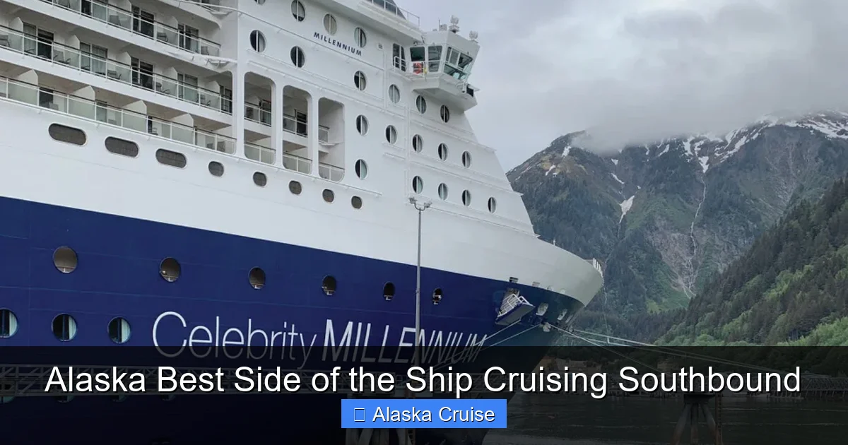 Alaska Best Side of the Ship Cruising Southbound