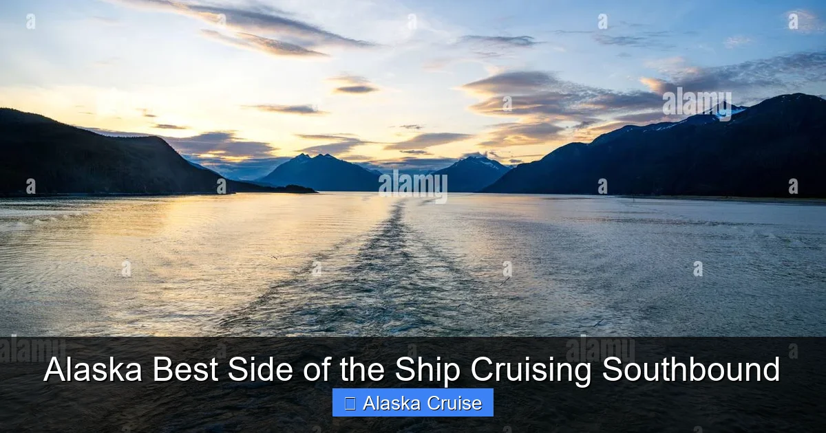 Alaska Best Side of the Ship Cruising Southbound