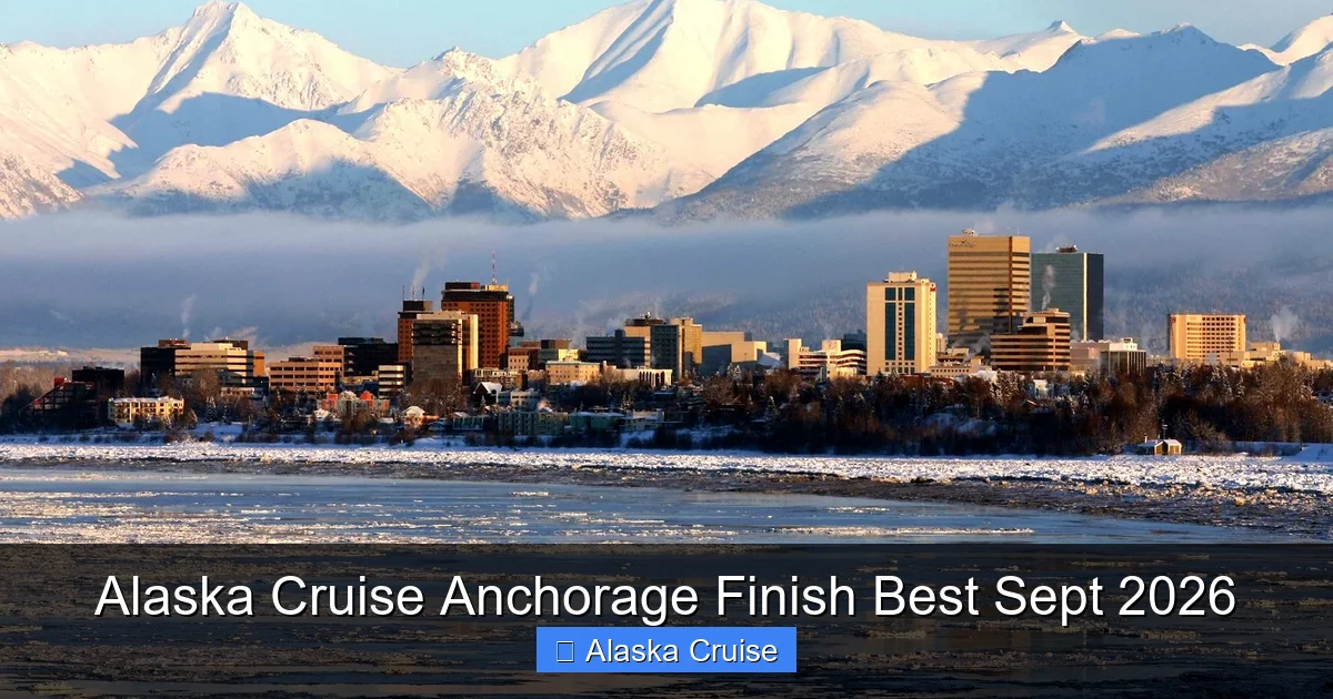 Alaska Cruise Anchorage Finish Best Sept 2026