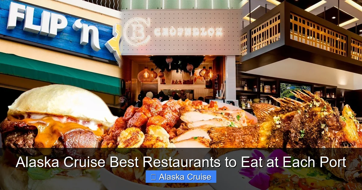 Alaska Cruise Best Restaurants to Eat at Each Port