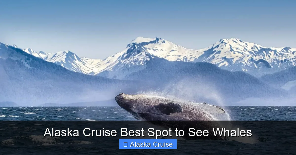 Alaska Cruise Best Spot to See Whales