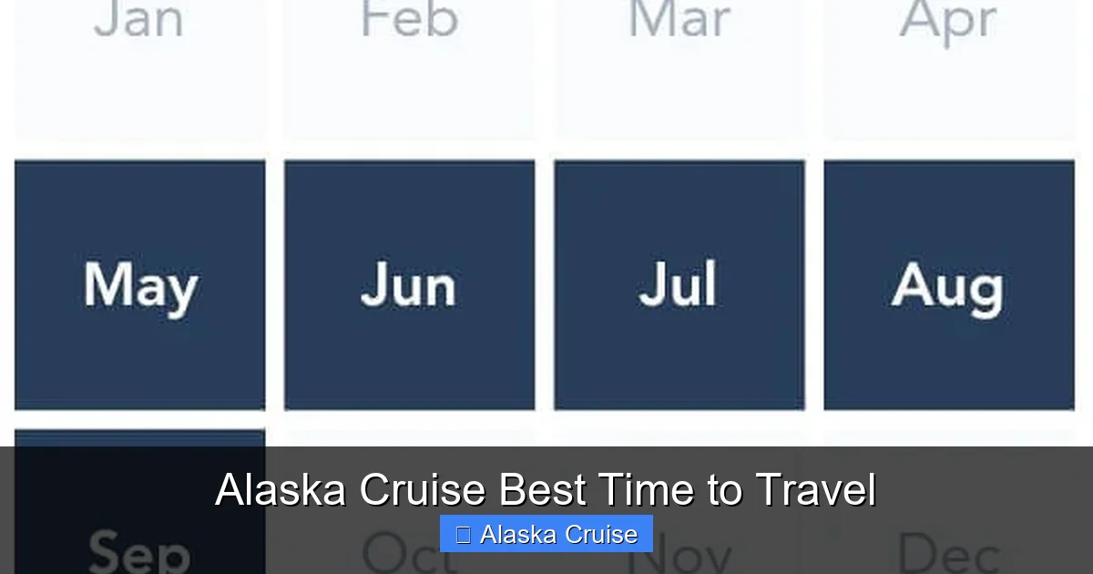 Alaska Cruise Best Time to Travel