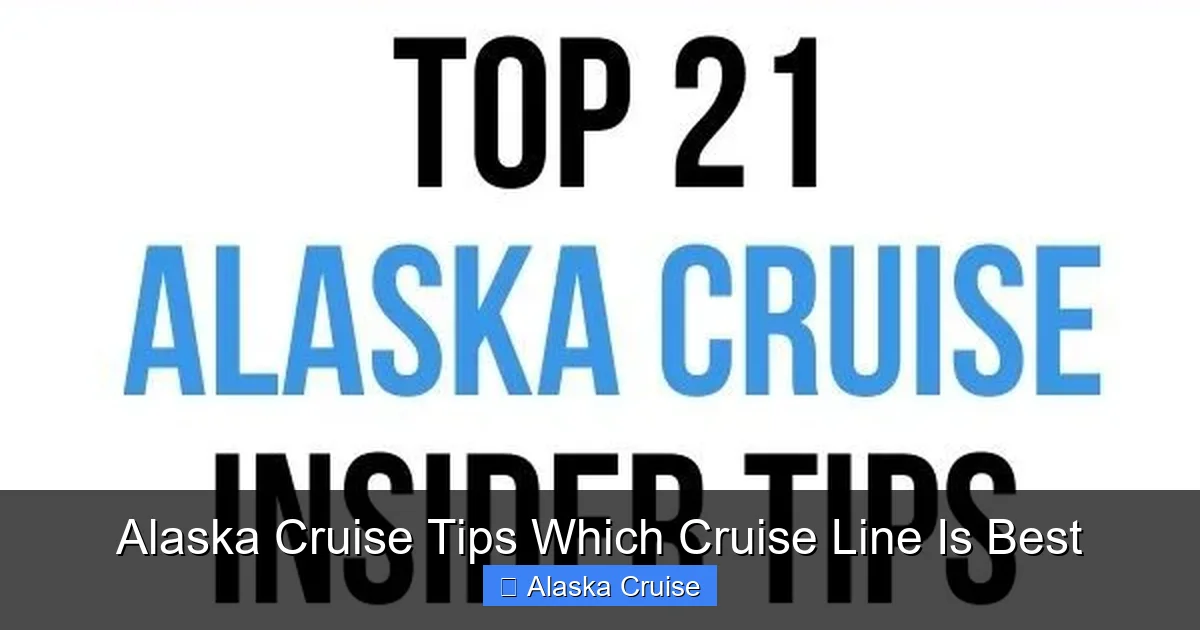 Alaska Cruise Tips Which Cruise Line Is Best