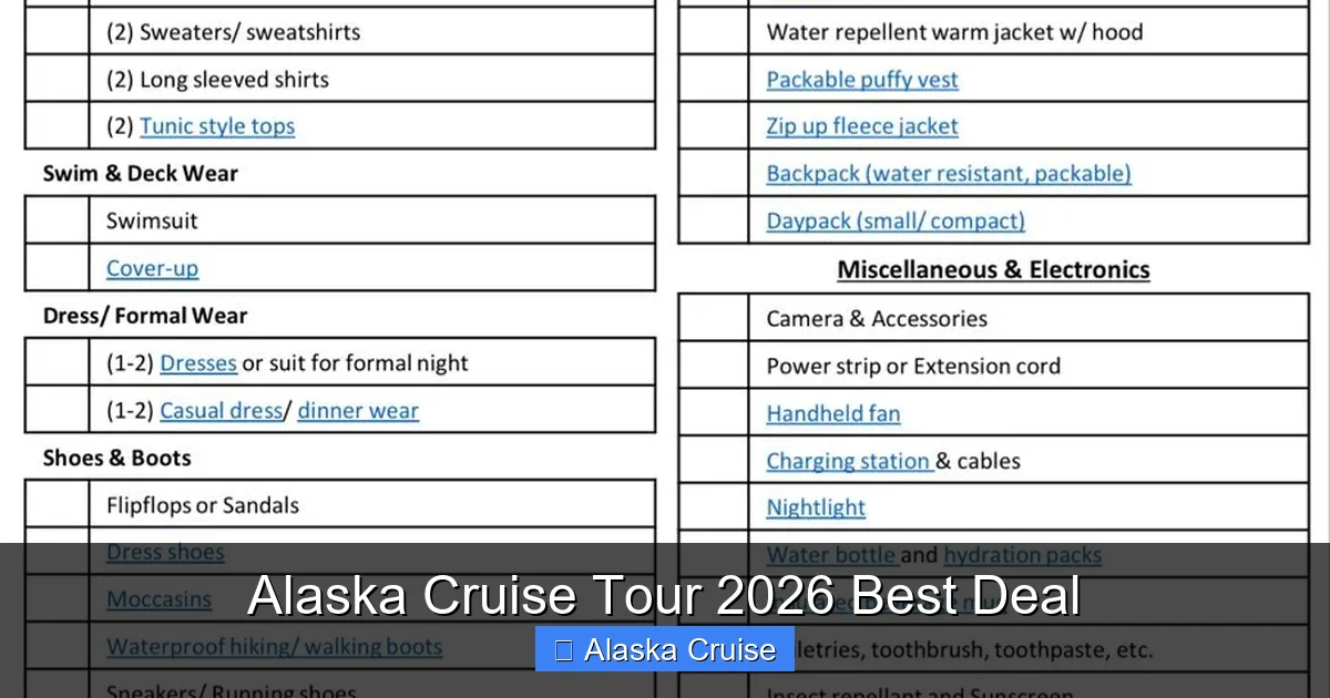 Alaska Cruise Tour 2026 Best Deal