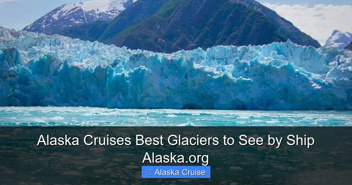 Alaska Cruises Best Glaciers to See by Ship Alaska.org