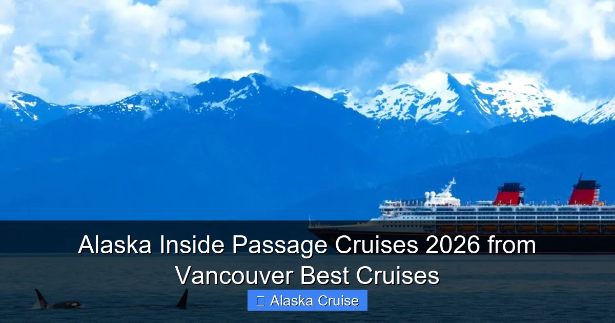 Alaska Inside Passage Cruises 2026 from Vancouver Best Cruises