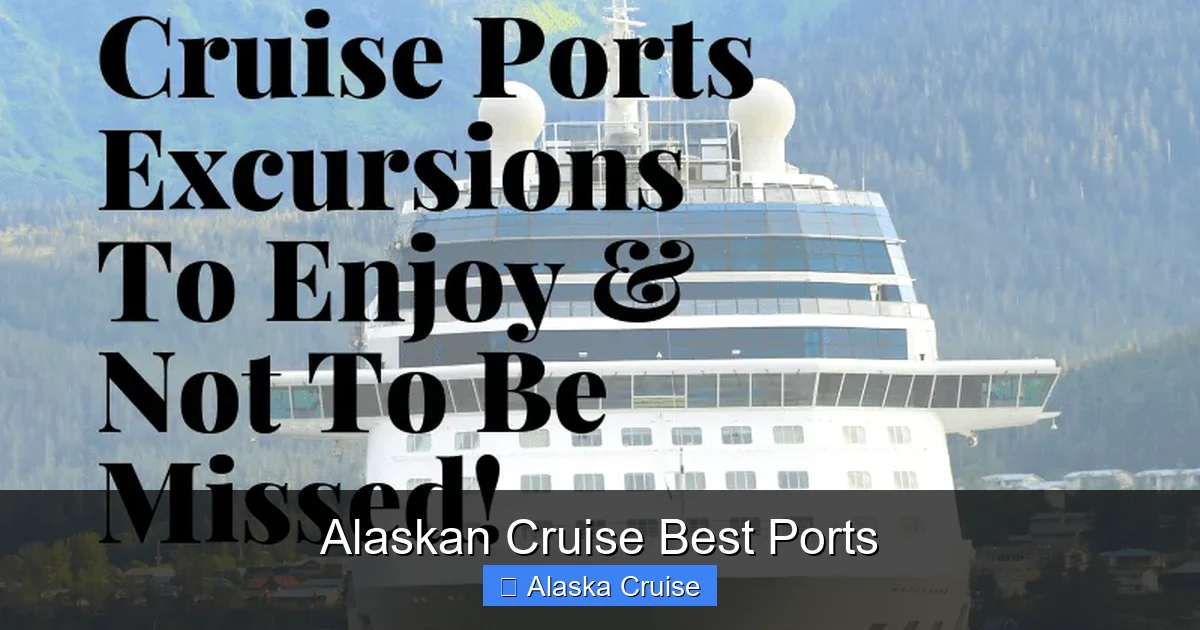 Alaskan Cruise Best Ports