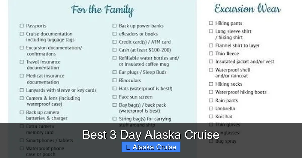 Best 3 Day Alaska Cruise