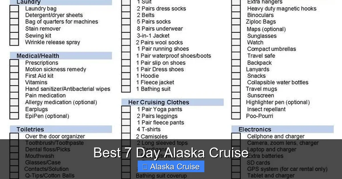 Best 7 Day Alaska Cruise