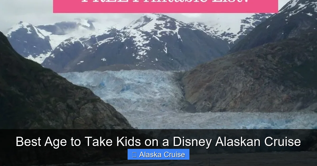 Best Age to Take Kids on a Disney Alaskan Cruise
