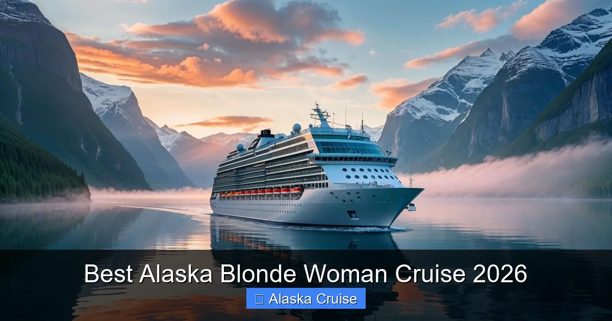 Best Alaska Blonde Woman Cruise 2026