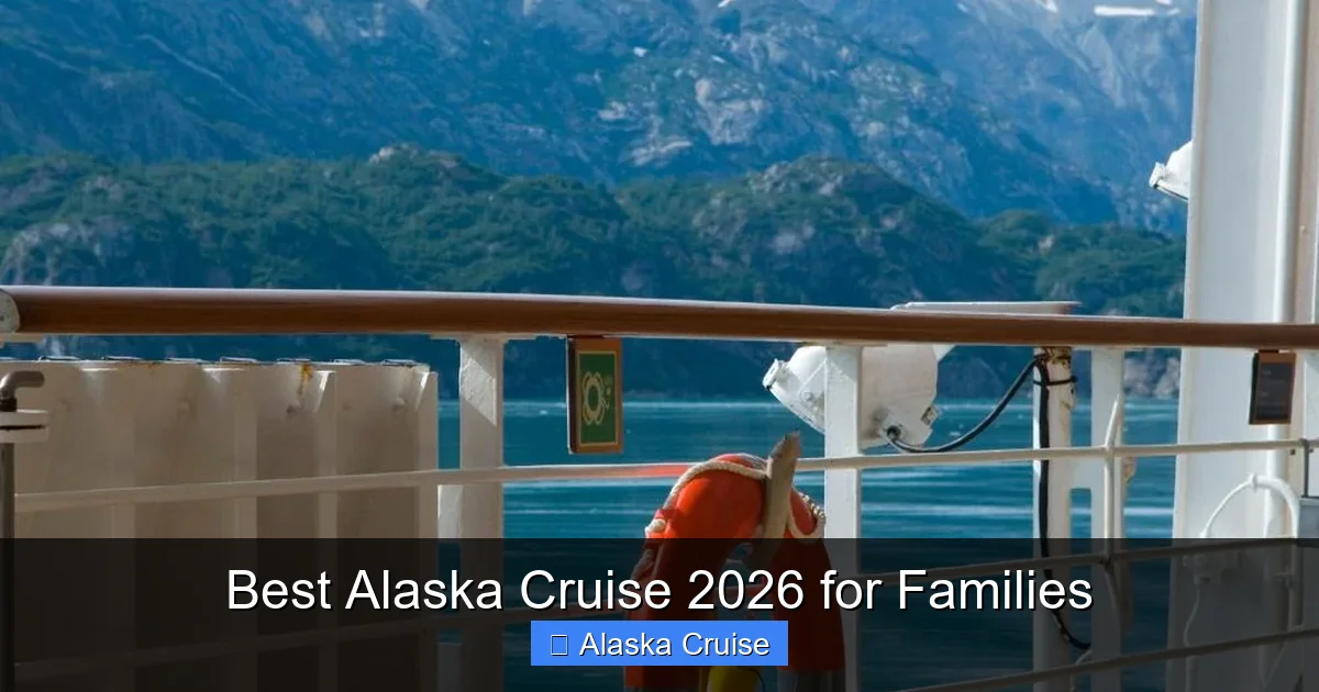 Best Alaska Cruise 2026 for Families