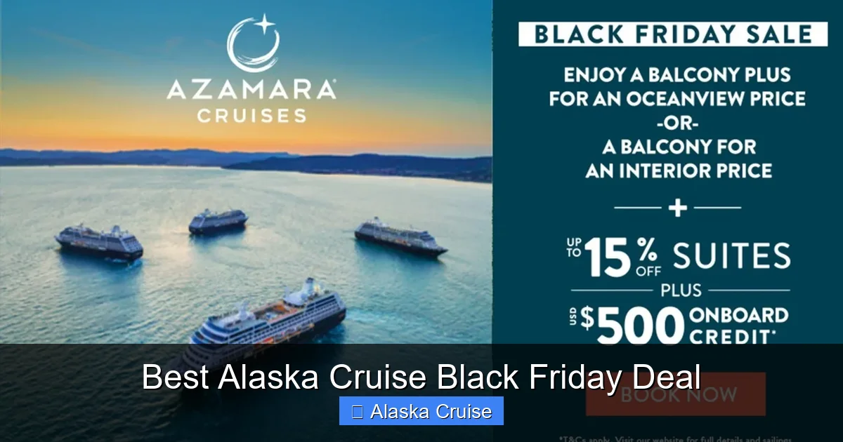 Best Alaska Cruise Black Friday Deal