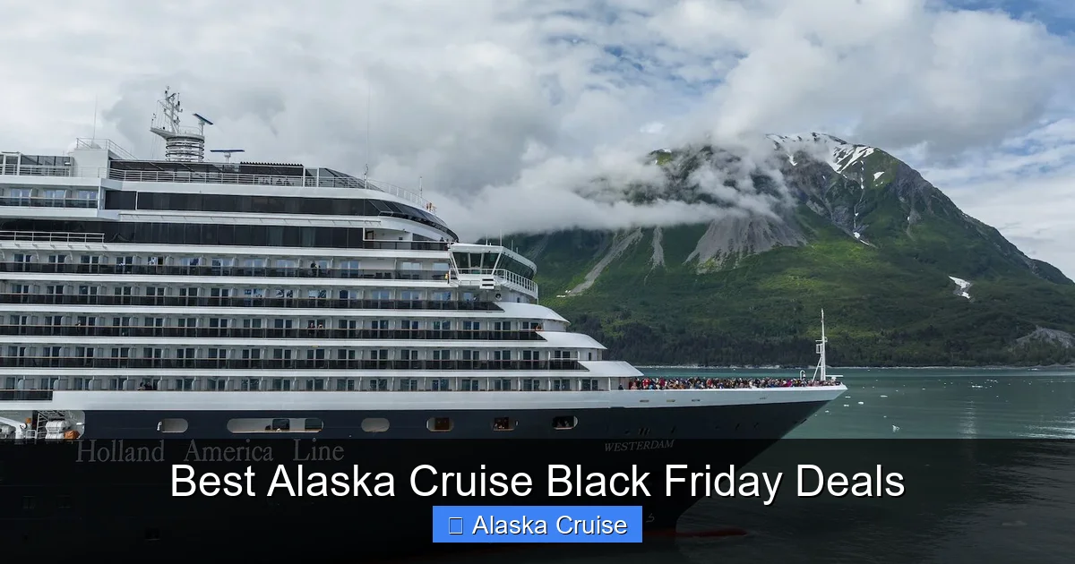 Best Alaska Cruise Black Friday Deals