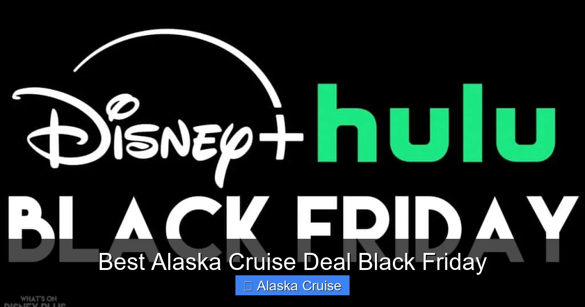Best Alaska Cruise Deal Black Friday