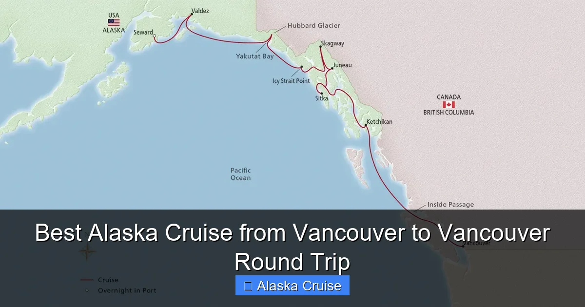 Best Alaska Cruise from Vancouver to Vancouver Round Trip