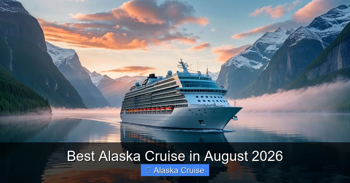 Best Alaska Cruise in August 2026