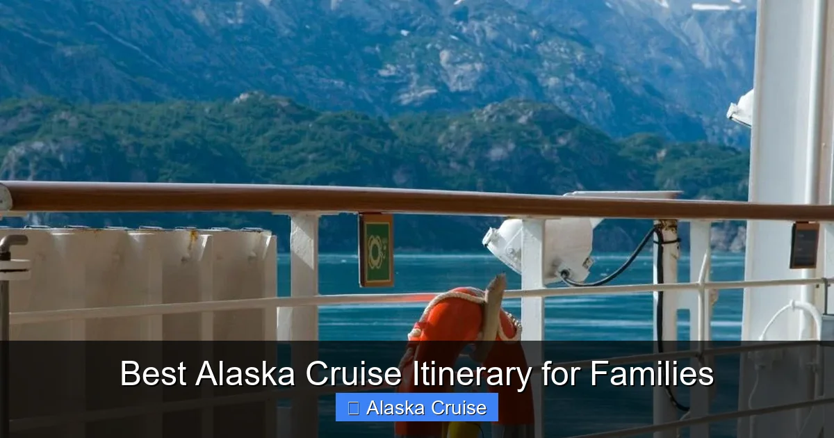Best Alaska Cruise Itinerary for Families
