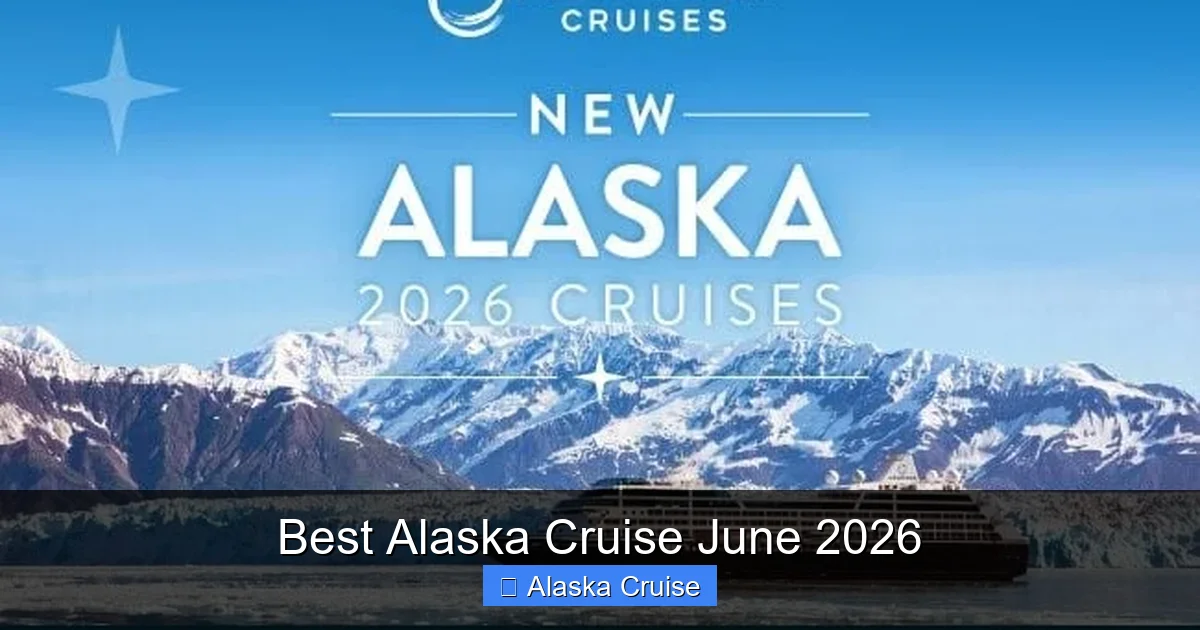 Best Alaska Cruise June 2026