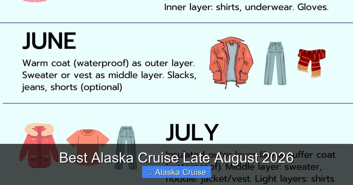 Best Alaska Cruise Late August 2026