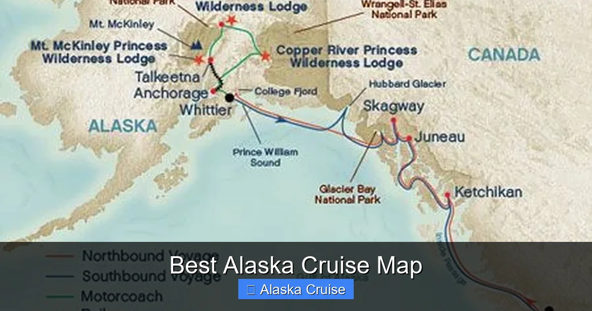 Best Alaska Cruise Map