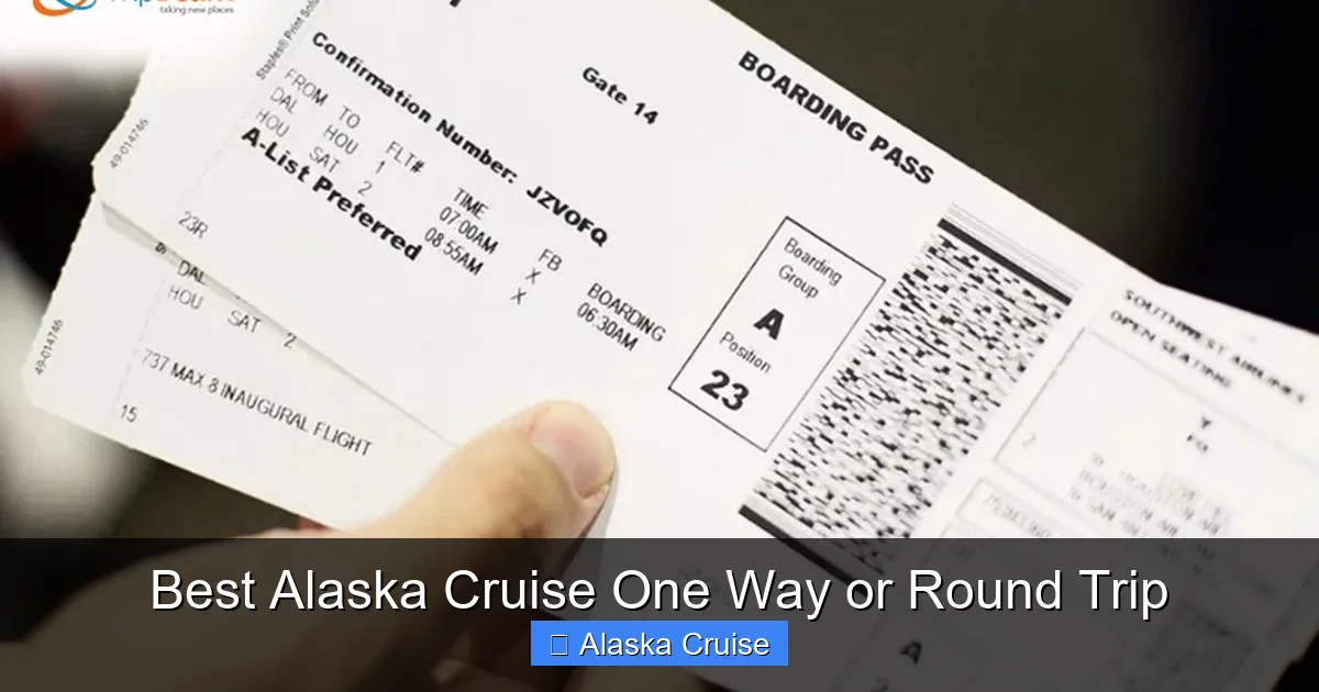 Best Alaska Cruise One Way or Round Trip