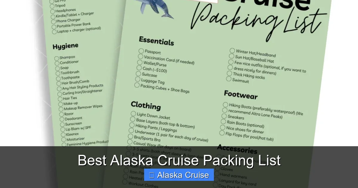 Best Alaska Cruise Packing List