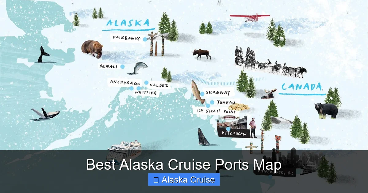 Best Alaska Cruise Ports Map