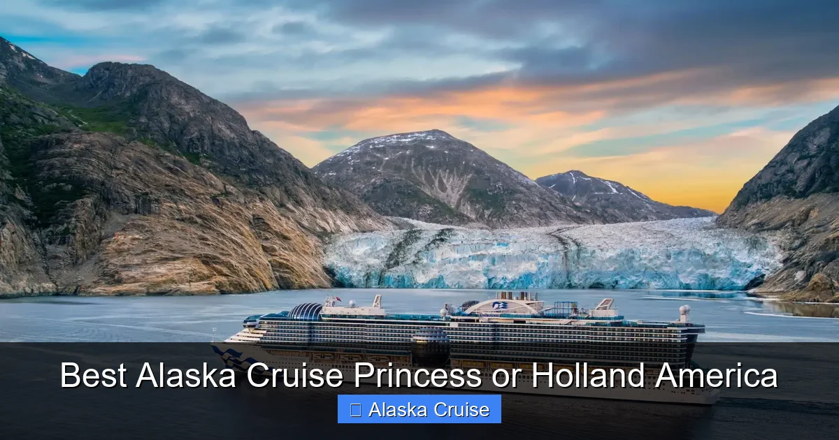 Best Alaska Cruise Princess or Holland America