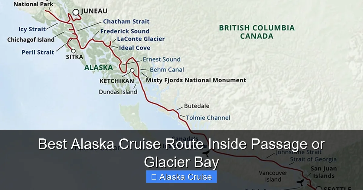 Best Alaska Cruise Route Inside Passage or Glacier Bay