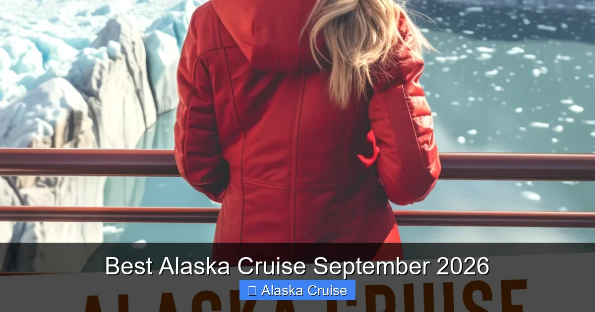 Best Alaska Cruise September 2026
