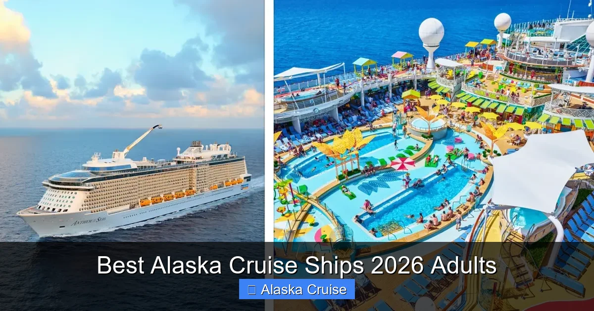 Best Alaska Cruise Ships 2026 Adults