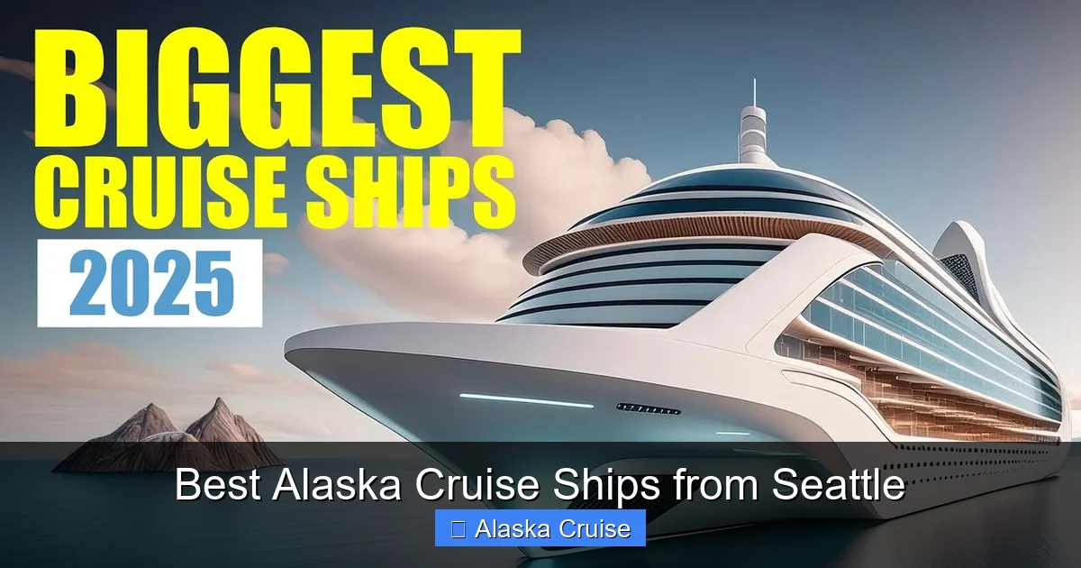 Best Alaska Cruise Ships from Seattle