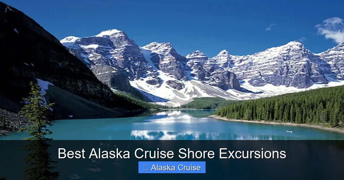 Best Alaska Cruise Shore Excursions