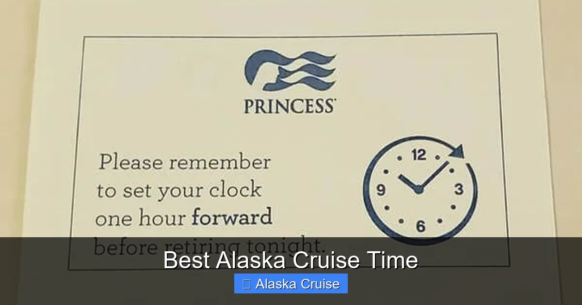 Best Alaska Cruise Time