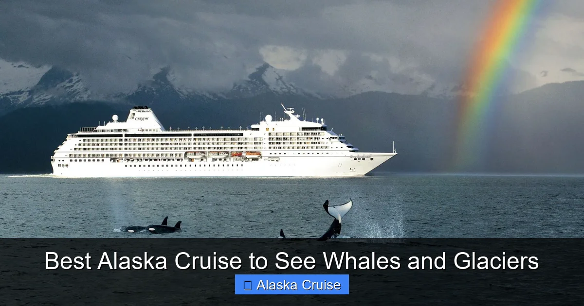 Best Alaska Cruise to See Whales and Glaciers