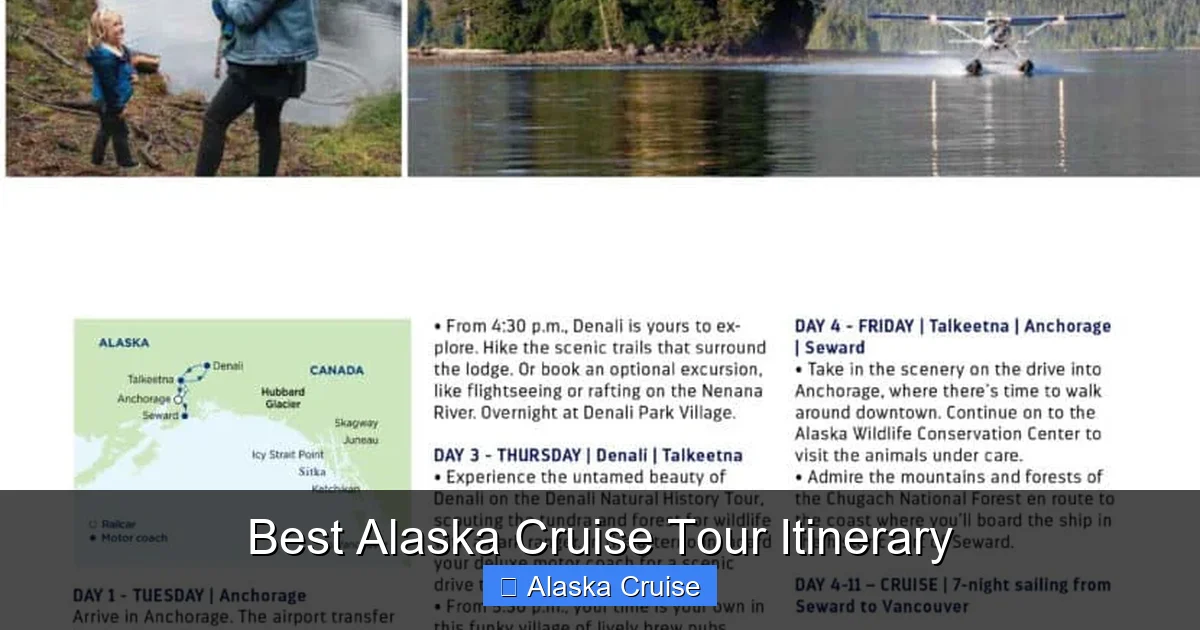 Best Alaska Cruise Tour Itinerary