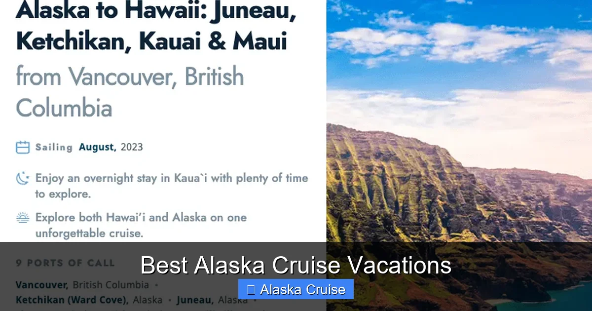 Best Alaska Cruise Vacations