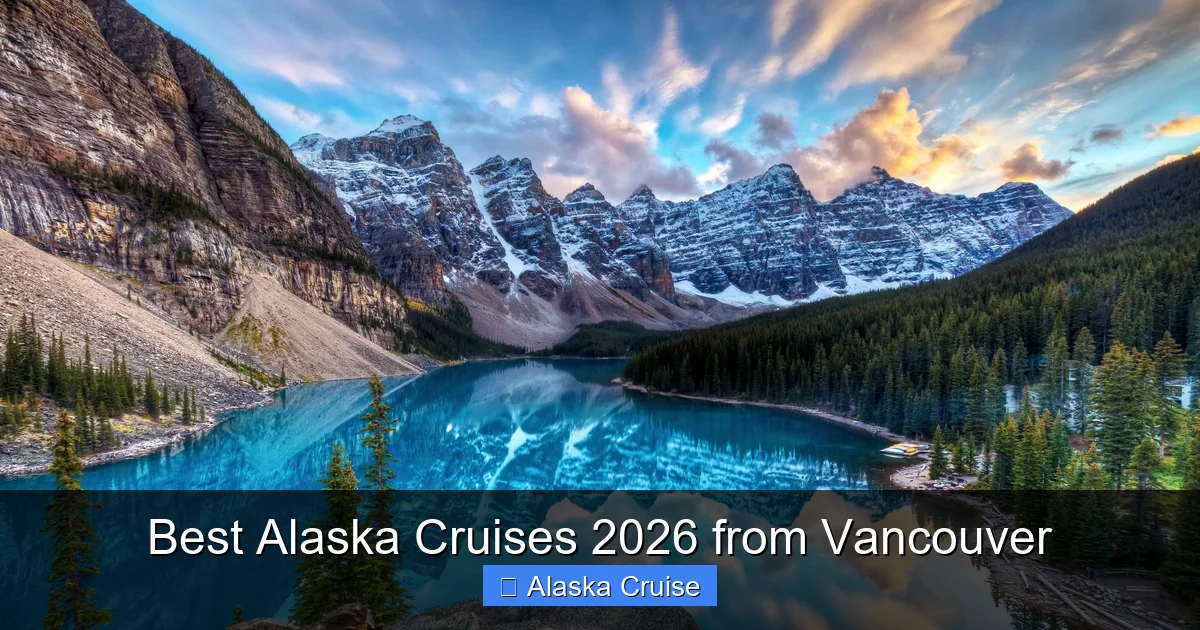 Best Alaska Cruises 2026 from Vancouver