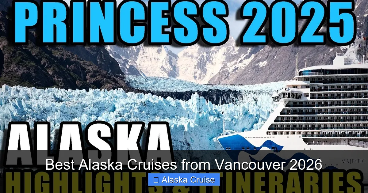 Best Alaska Cruises from Vancouver 2026