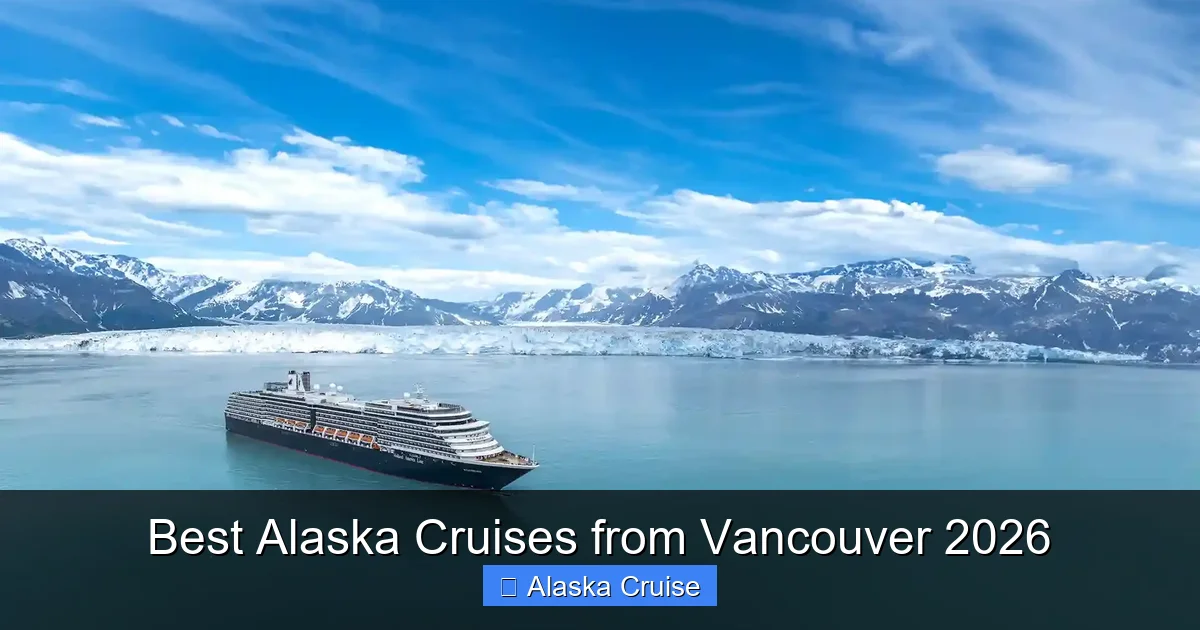Best Alaska Cruises from Vancouver 2026