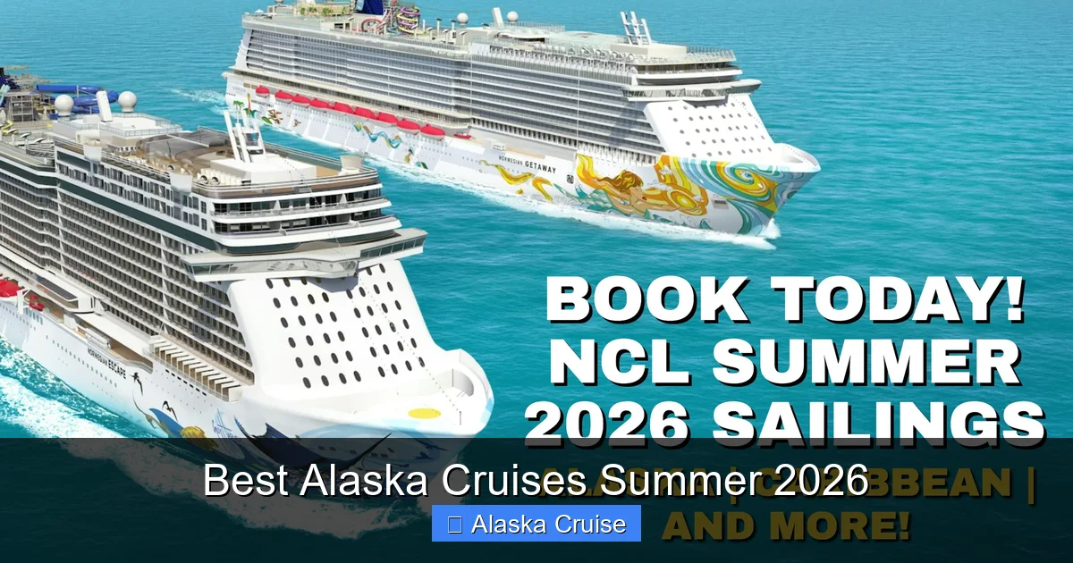 Best Alaska Cruises Summer 2026