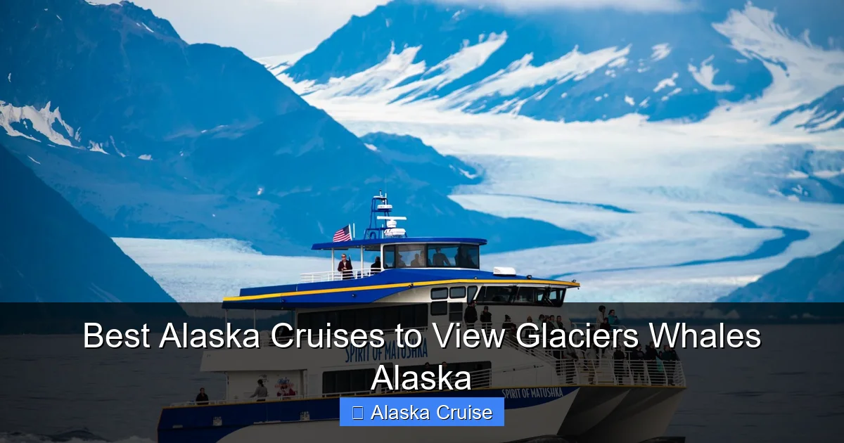 Best Alaska Cruises to View Glaciers Whales Alaska