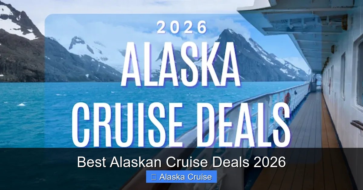 Best Alaskan Cruise Deals 2026