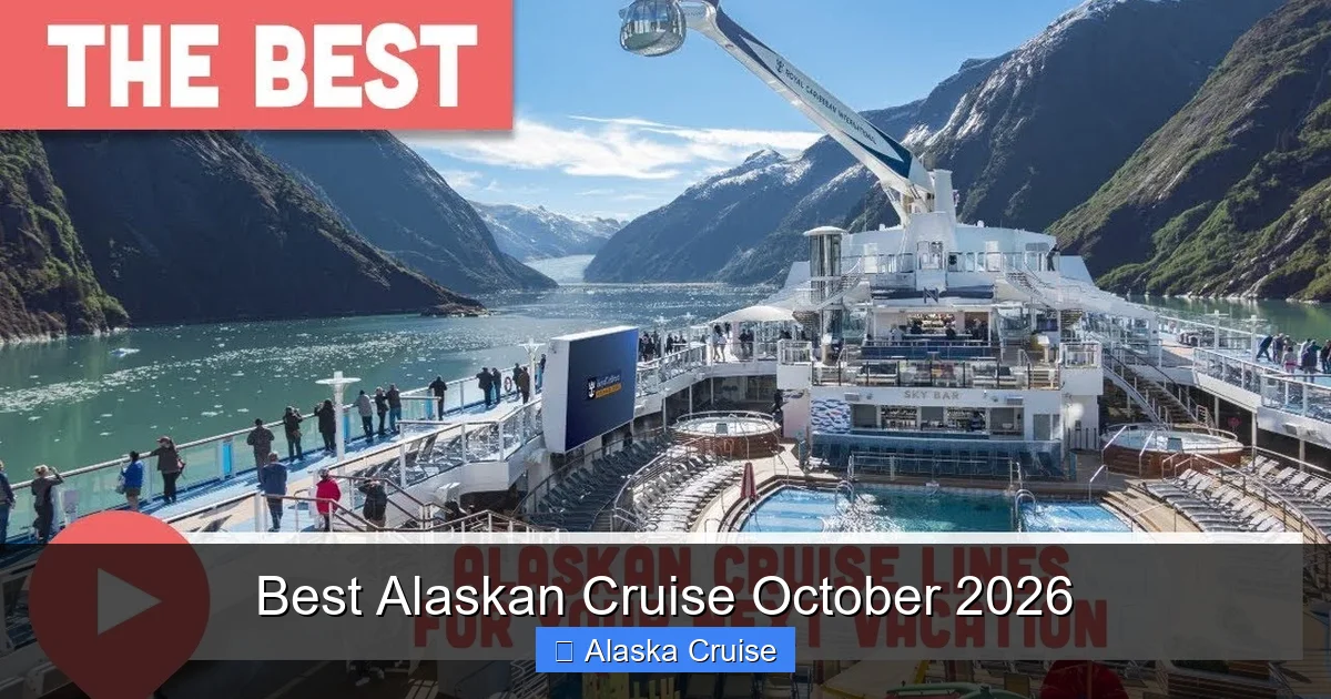 Best Alaskan Cruise October 2026