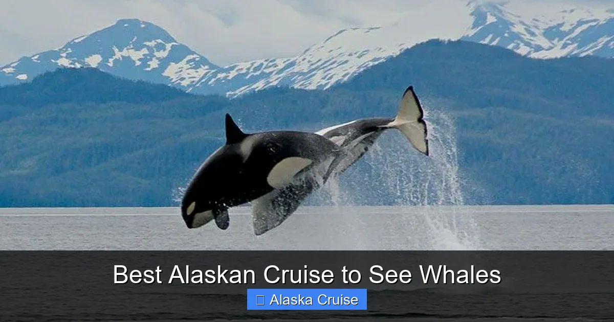 Best Alaskan Cruise to See Whales