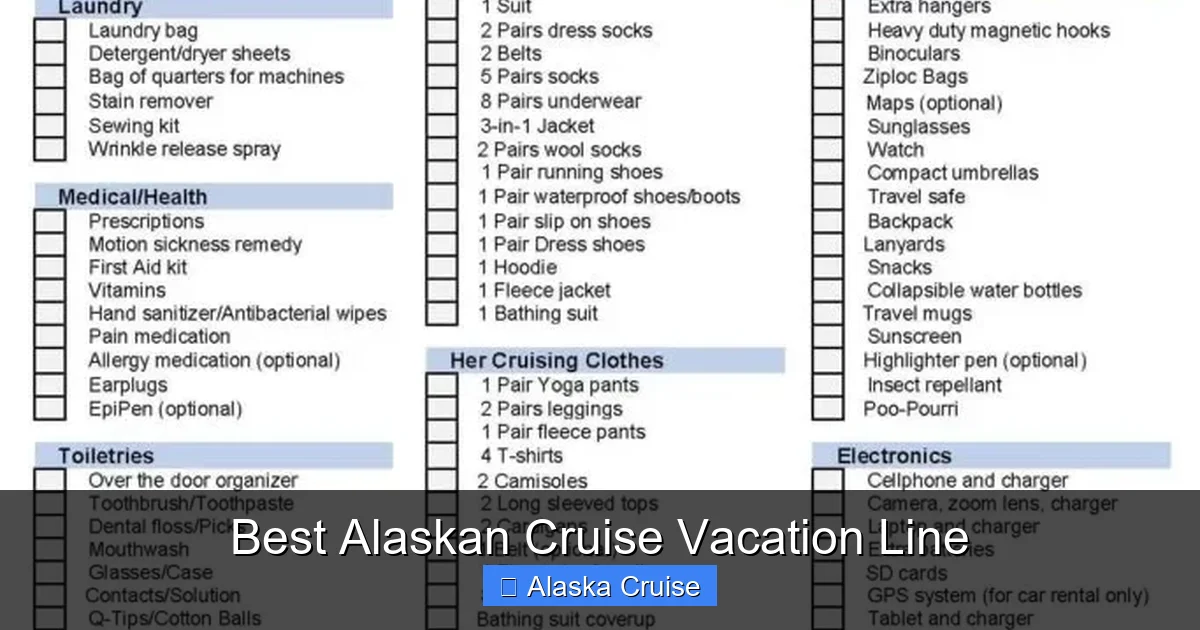 Best Alaskan Cruise Vacation Line