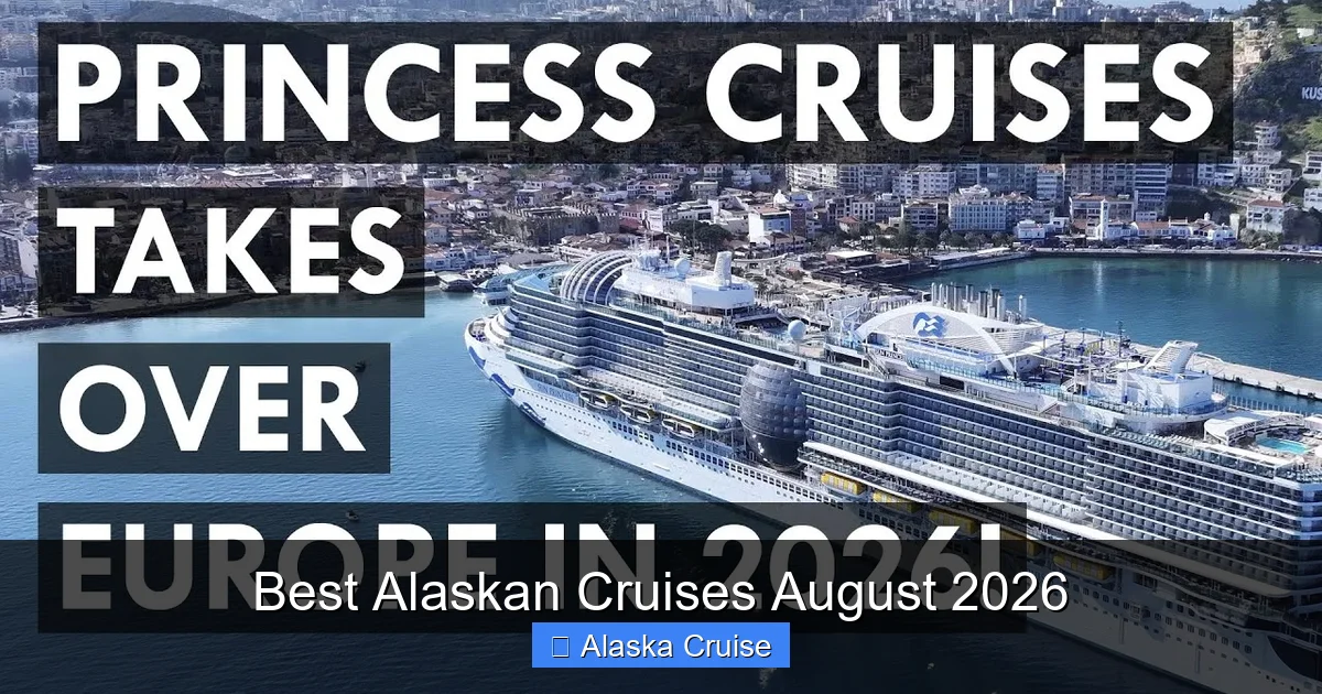 Best Alaskan Cruises August 2026