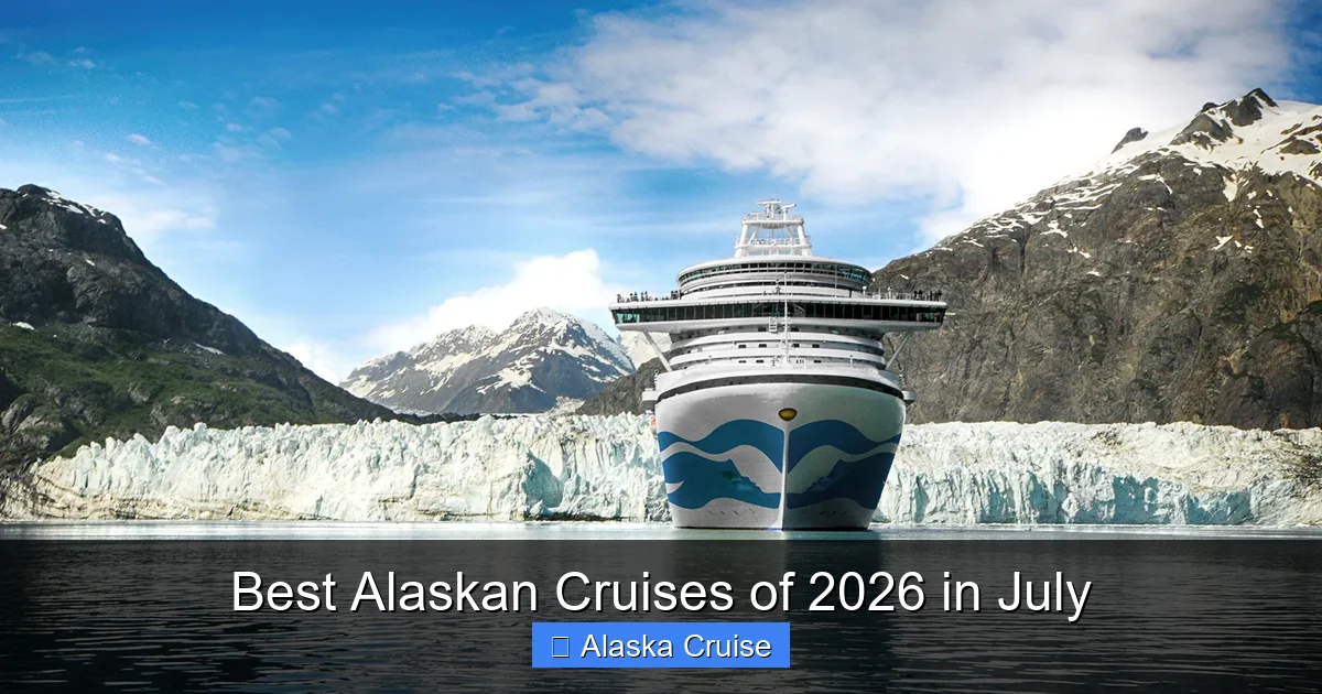 Best Alaskan Cruises of 2026 in July