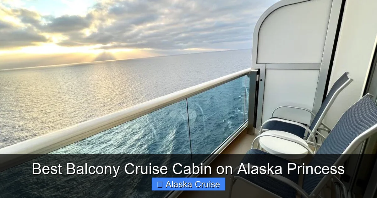 Best Balcony Cruise Cabin on Alaska Princess